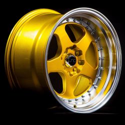 JNC010 Candy Gold Machined Lip Wheels - 15"-18"