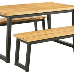 New Ashley Furniture 3pc Outdoor Patio Furniture Set 