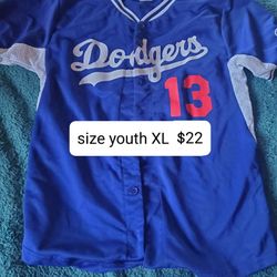 Dodgers Size Youth XL