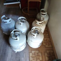 Six Propane Tanks