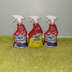 2 Resolve 22oz/1 Resolve 32oz Destroy Pet Odor 
