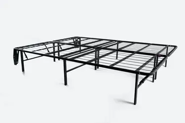 Purple Queen mattress bedframe