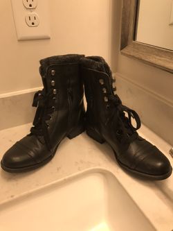 Black Lace Up Boots
