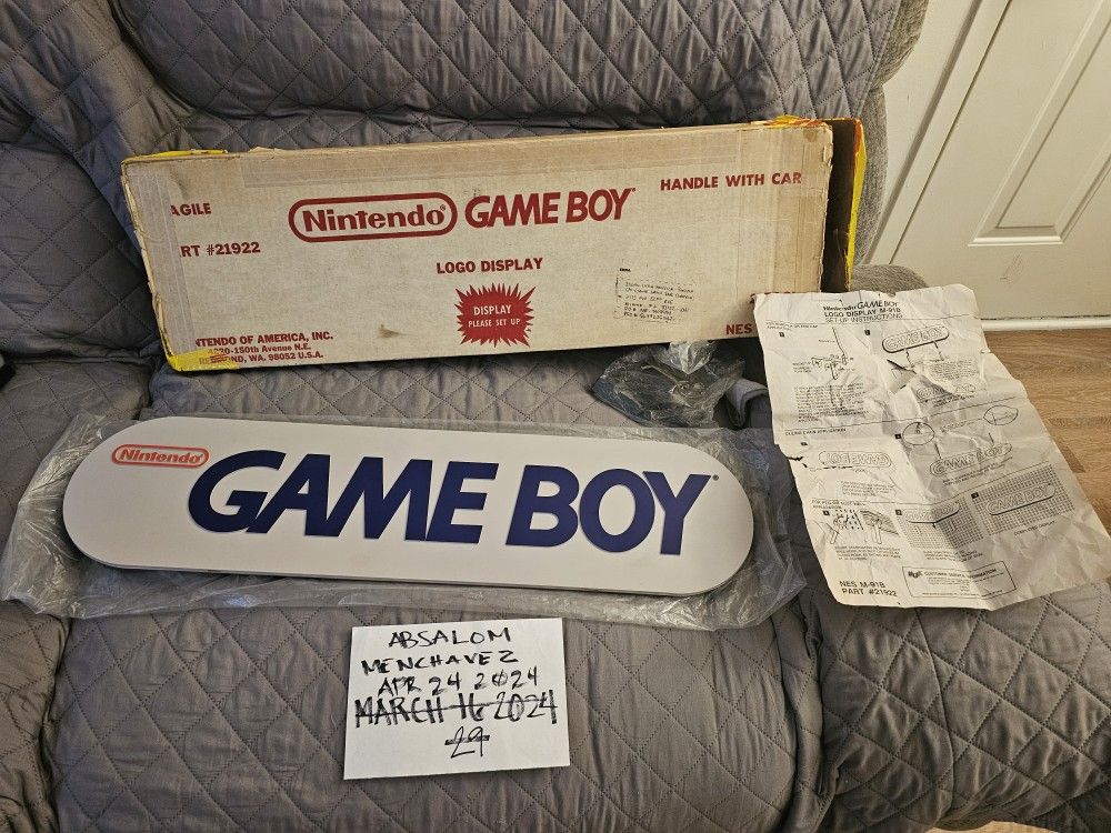 Nintendo Gameboy Official Store Display