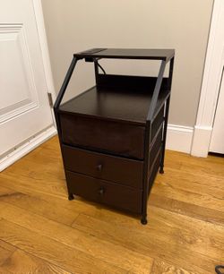 Nightstand with Built-In Charging Station