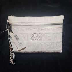 Steve Madden White Wristlet 