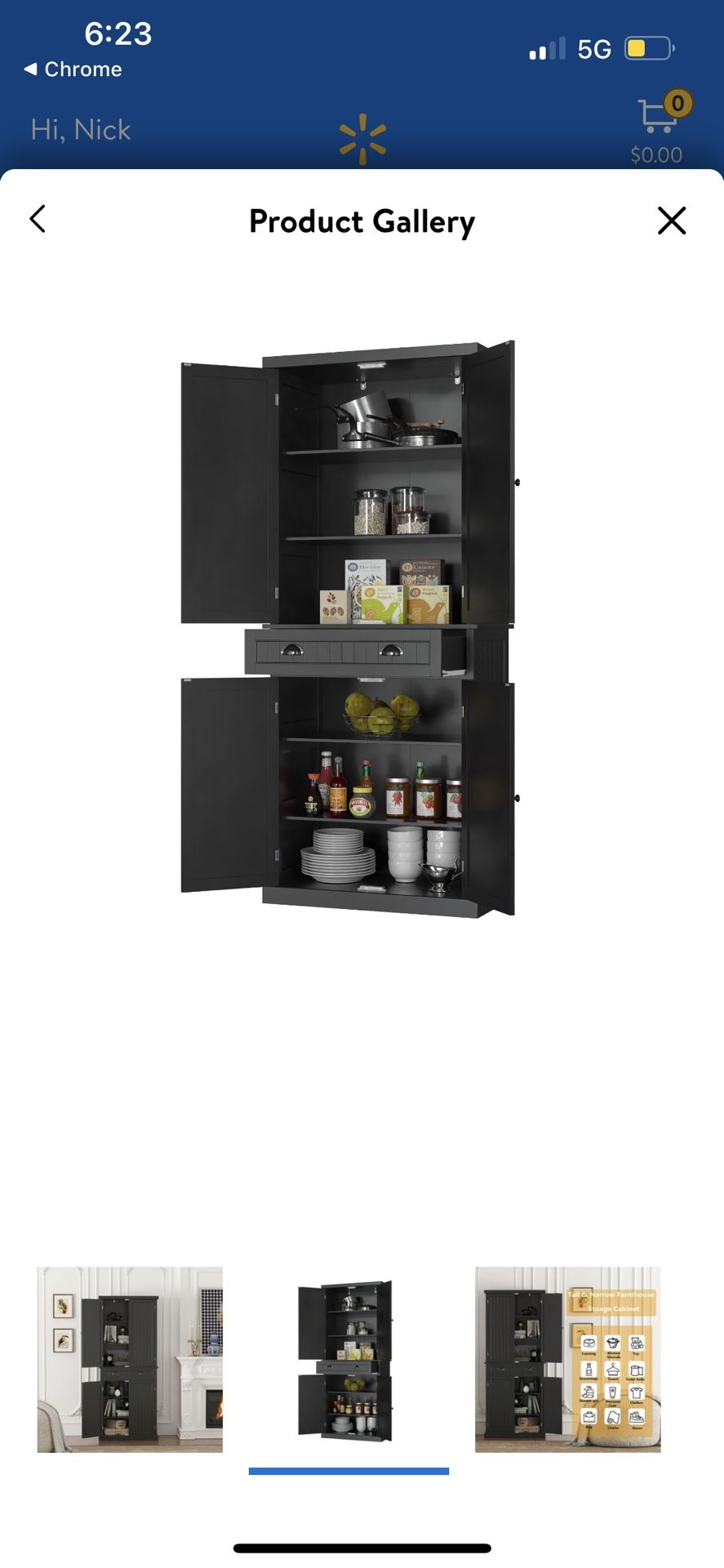 Brand New Cabinet Pantry Cupboard Closet