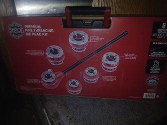 Premium pipe threading die head kit