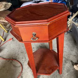 Wood Side Table