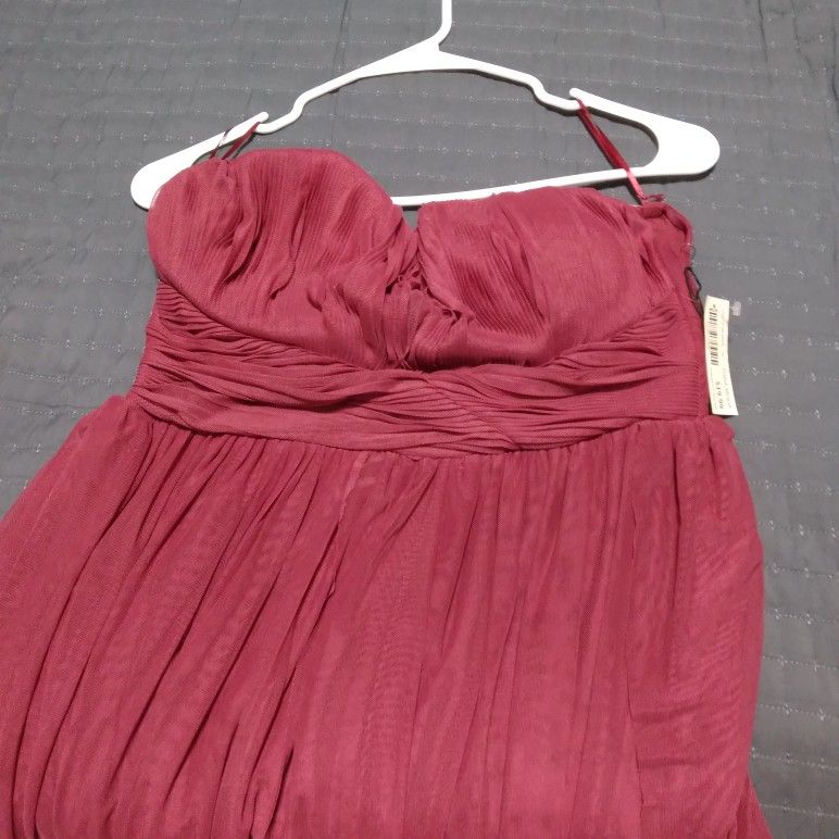 Vestido Largo Color Rojo Medida Mediano