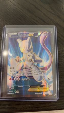 Pokémon Mewtwo EX Full Art Ultra Rare Holo 157/162 Breakthrough Psychic Basic