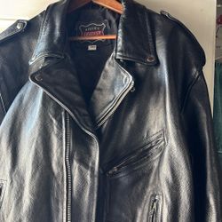 Vintage Men Leather Jacket 