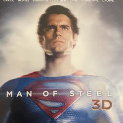SUPERMAN Man Of STEEL 3D (3D Blu-Ray + Blu-Ray + DVD + Digital-2013)