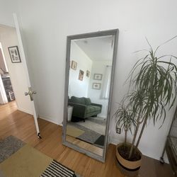 Leaning Large Mirror