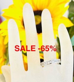18 K Wedding Ring Natural Princess Diamonds 1.15 Carats NATURAL DIAMONDS 💎 LIQUIDATION SALE-65% THE GOLD ALONE IS $1600 SEE PICTURES