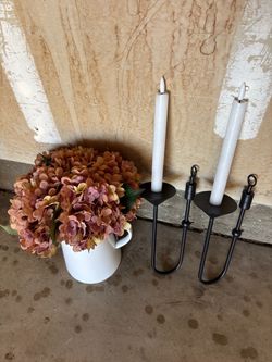 Wall sconces & vase