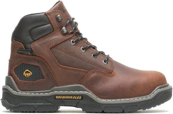 NEW SZ 12 Wide Men Work Boots WOLVERINE Raider WATERPROOF Soft Toe Construction Boot