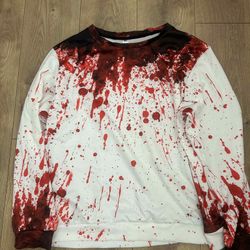 New Halloween Sweatshirt for Women Blood Size XL