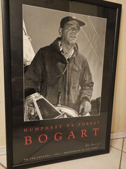 Humphrey Bogart Print Singed By The Late Sid Avery Who Took The Photograph 