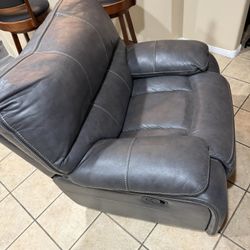 Reclining Leather Couch
