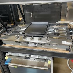 LG drop in gas cooktop 36 inch stainless steel