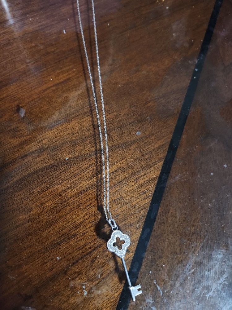 Key Silver Necklace