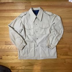 Vintage Mighty Mac Jacket Coat Size 46 Lightweight Full Button Out O’ Gloucester