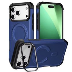 Premium Shockproof Case for iPhone 17 Pro Max (Blue & Black)