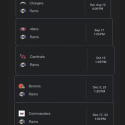 Rams Home Games For Sale