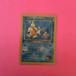 1st Edition Giovanni’s Magikarp Pokemon Card 73/132 from Gym Challenge 