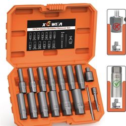 16PCS 3/8" Drive Deep Bolt Extractor Set