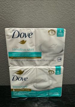 Dove Sensitive Skin Bar Soap 4-Pack x2