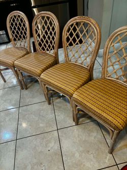Vintage Wicker Rattan Chairs