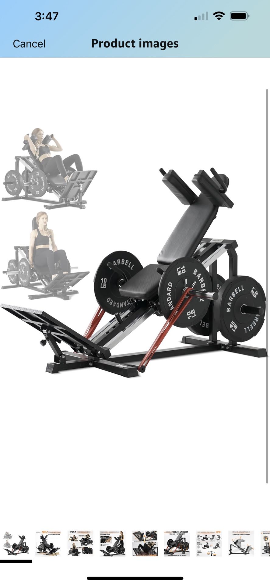 Hack squat Leg Press Machine, Brand New