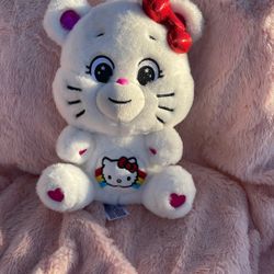 Teddy bear with hello Kitty