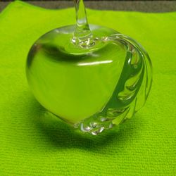 Clear Glass Apple