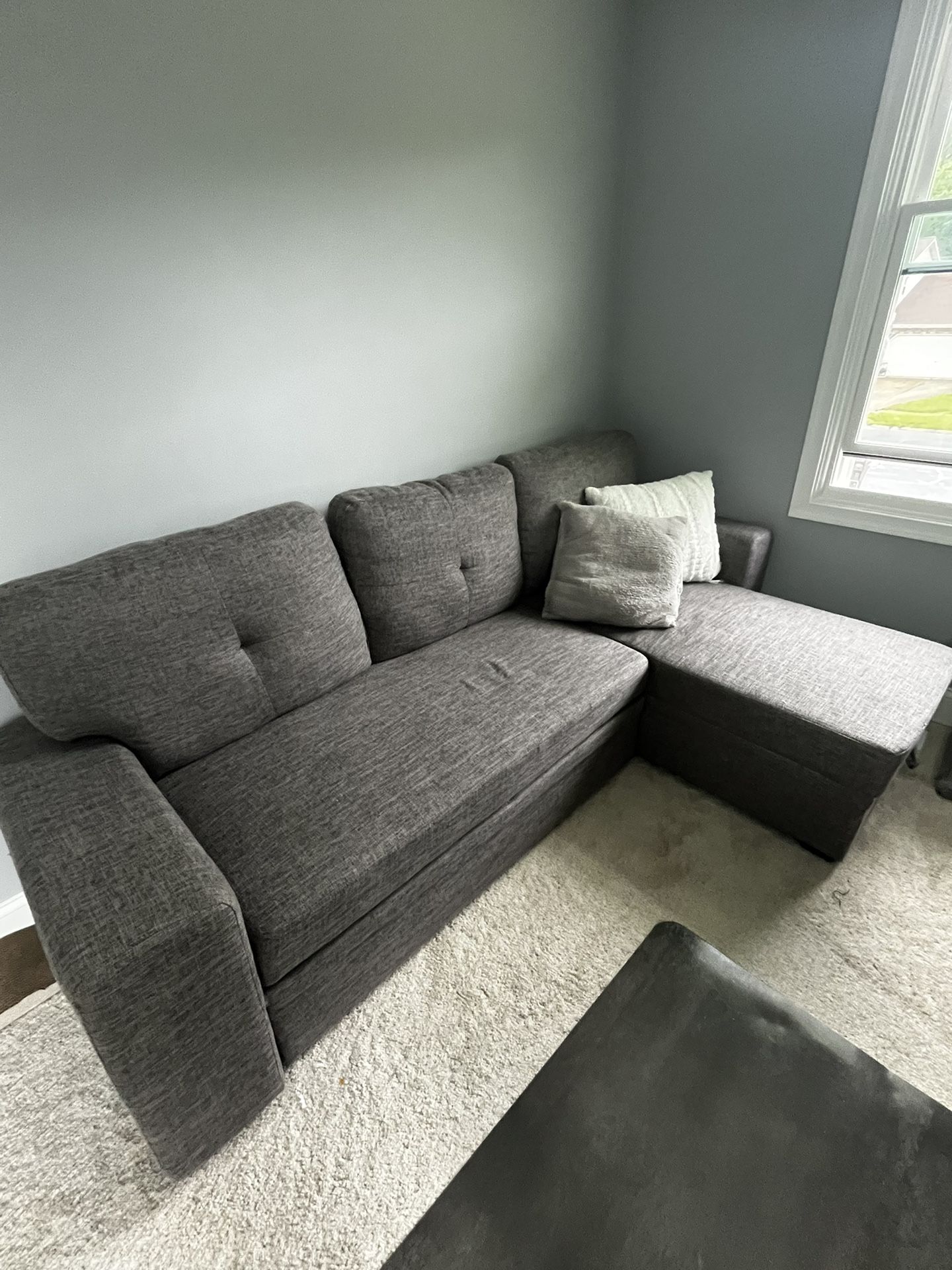 Small Grey Couch/sleeper
