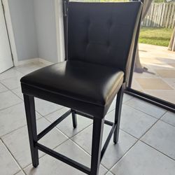 4x Black Bar Chairs