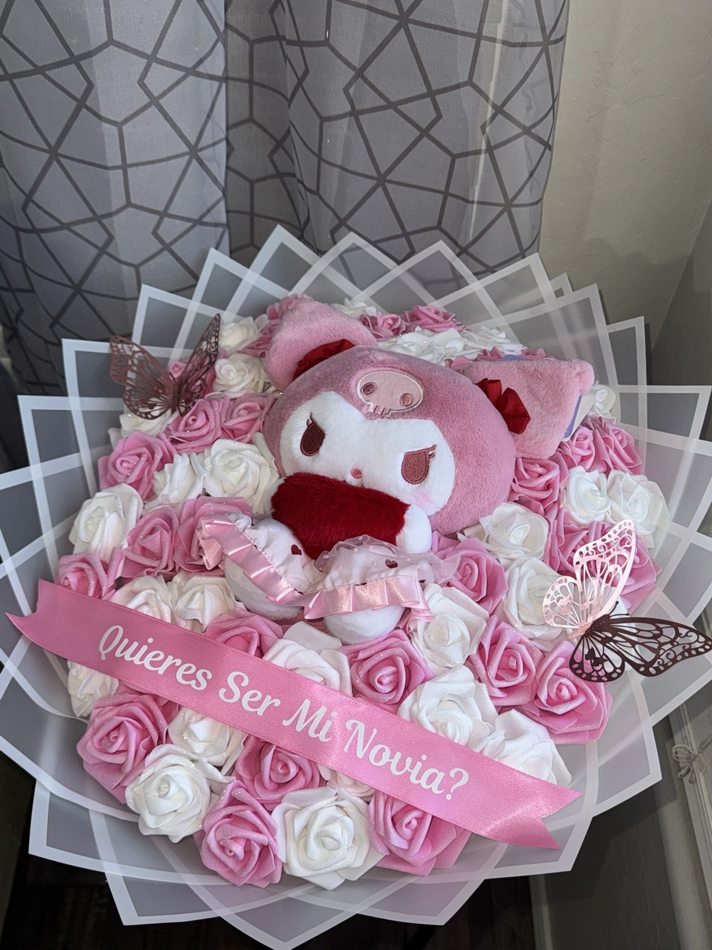 Kuromi Flower Bouquet Ramo Roses National Girlfriend Day Birthday Gift