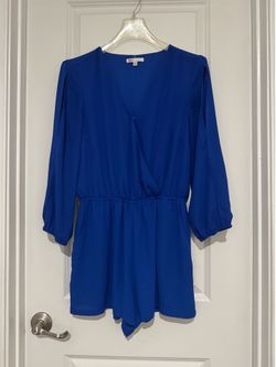 DR2 Cobalt Blue Women's romper shorts size medium