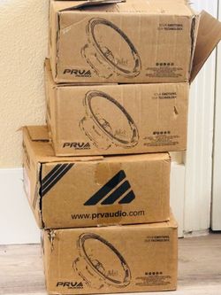 a PRV Audio 10MR1000X 10" Midrange Loudspeaker set of 4