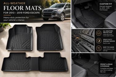 2013–2019 Ford Escape Heavy Duty All-Weather Floor Mats – New