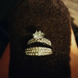 Beautiful Engagement And Wedding Band Set