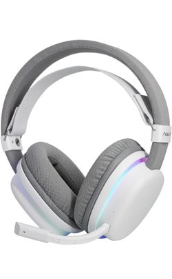 G7 Wireless Gaming Headset, Surround Sound 10ms Low Latency, PC Headset with Detachable Noise Canceling Mic, 40mm Driver, Tri-Mode 2.4G/BT5.2/Wired, O