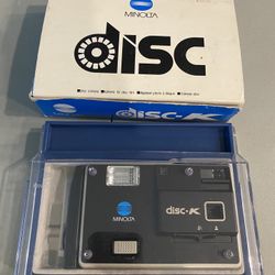 VINTAGE Minolta Disc-K Camera in original box 