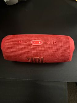 Red JBL  charge 5 speaker