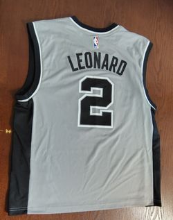 Adidas Kawhi Leonard Spurs Jersey #2 Gray NBA  Mens Medium