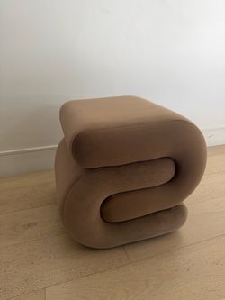 Modern Bouclé Accent Stool / Ottoman – 2 Available