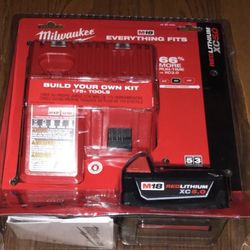 Milwaukee M18 Xc5.0 Battery Charger Combo Brand New $80 firm Cash Olny 