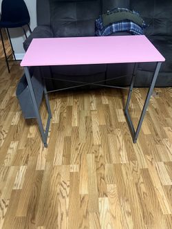 Pink And Gray Desk